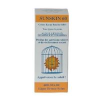 DERMO SOINS SUNSKIN 60 CRÈME SOLAIRE TUBE 50ML