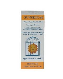 DERMO SOINS SUNSKIN 60 CRÈME SOLAIRE TUBE 50ML