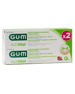 Gum ActiVital Dentifrice Gel Lot de 2 x 75ml
