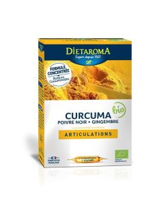 Dietaroma Curcuma +Gingembre 20 Ampoules*10ml