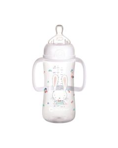 Bébé Conf Biberon Émotion Blanc avec poignet 6-24m 270ml
