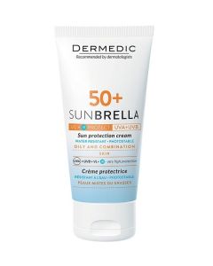 Dermedic Sunbrella Creme Spf50+ Peau Mixtes ou Grasses pour Acne 50ml