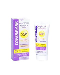 Covermark rayblock face plus Teinte oily acneic spf50+ 50ml