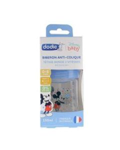 Dodie Biberon Anti-Colique Mickey Bleu 0-6m 150ml